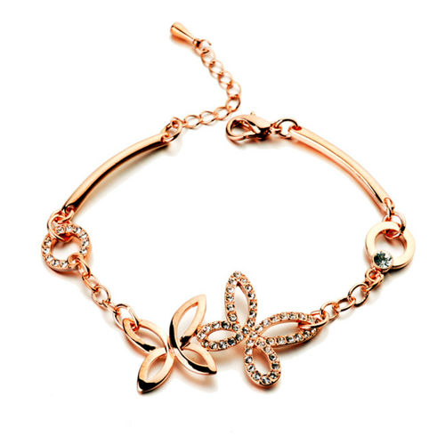 Rose Gold finish Butterfly Bracelet