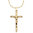 18ct Gold finish crucifix necklace