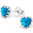 925 Sterling Silver Opal stud earrings
