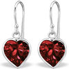 925 Sterling Silver Heart hook earrings