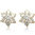 Sparkly snowflake/flower stud earrings