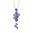 Purple rose gold finish pendant necklace