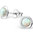 925 Sterling Silver Opal stud earrings