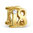 Sterling Silver Gold Plated "18" Charm Bead