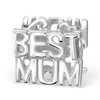 Sterling Silver "Best Mum" Charm Bead
