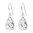 925 Sterling Silver CZ Drop hook earrings