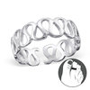 Sterling Silver "Wave" Design Toe Ring
