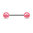 Pack of 8 Barbells with Acrylic Glitter Balls
