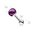 Purple 316L Surgical Steel Dome Top Barbell