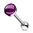 Purple 316L Surgical Steel Dome Top Barbell