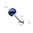 Blue 316L Surgical Steel Dome Top Barbell