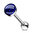 Blue 316L Surgical Steel Dome Top Barbell