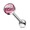 Pink 316L Surgical Steel Dome Top Barbell