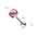 Pink 316L Surgical Steel Dome Top Barbell