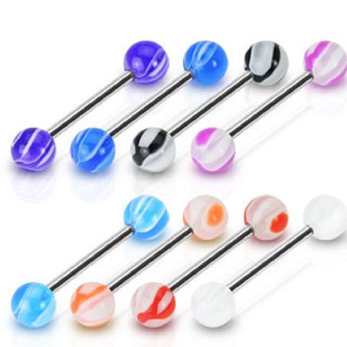 Pack of 8 Barbells with Assorted Colour Balls