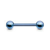 Blue Titanium IP over Stainless Steel Barbell