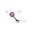 4mm Pink Ferido Ball Top Cartilage/Tragus Piercing