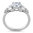 S/S Clear CZ Cluster Ring