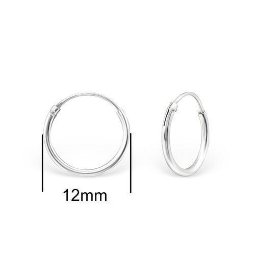 Sterling Silver 12mm Sleeper earrings