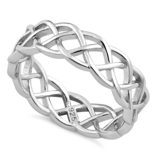 Sterling Silver Celtic Braided Band Ring