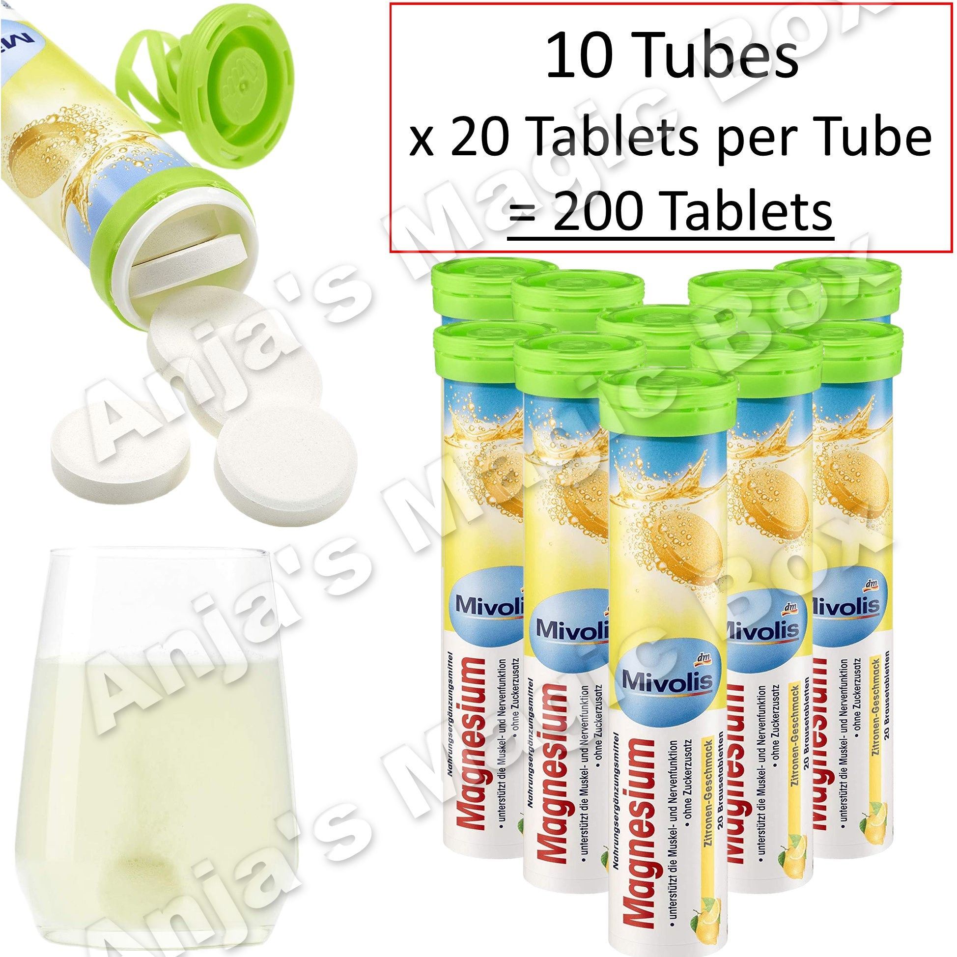 buy 10 Tubes of Magnesium Tablets on eBay